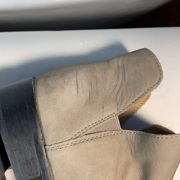 Lucky Brand Leather Paramo Bootie Titanium Ankle Boots Gray Women's - Picture 5 of 15